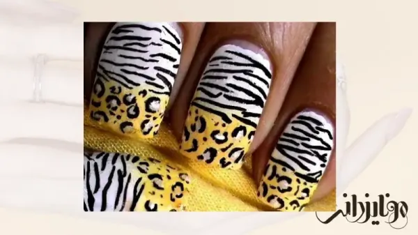  110 عکس طرح ناخن پلنگی