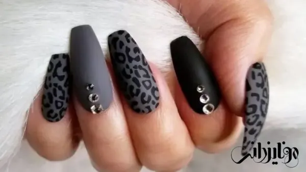  110 عکس طرح ناخن پلنگی