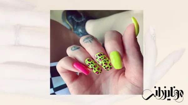  110 عکس طرح ناخن پلنگی