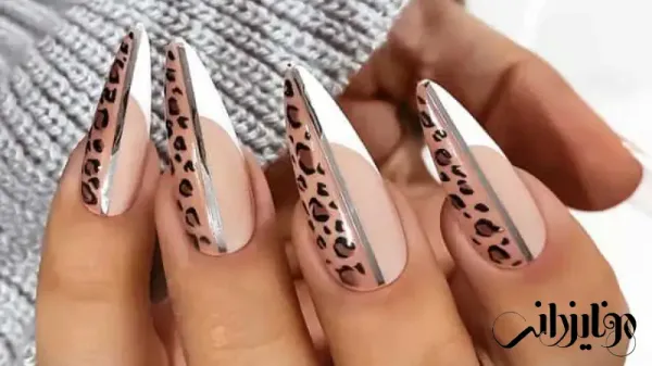  110 عکس طرح ناخن پلنگی