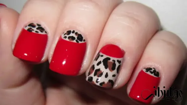  110 عکس طرح ناخن پلنگی