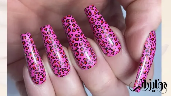  110 عکس طرح ناخن پلنگی