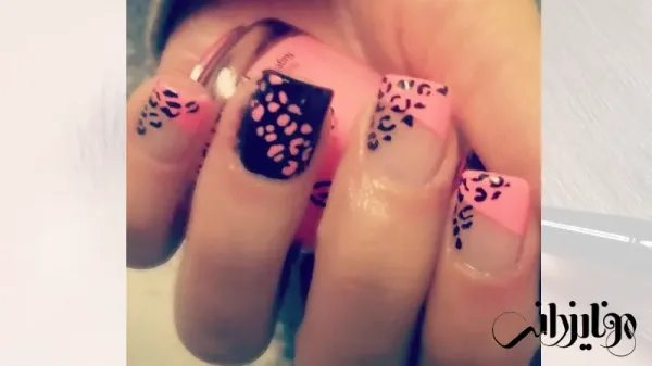  110 عکس طرح ناخن پلنگی