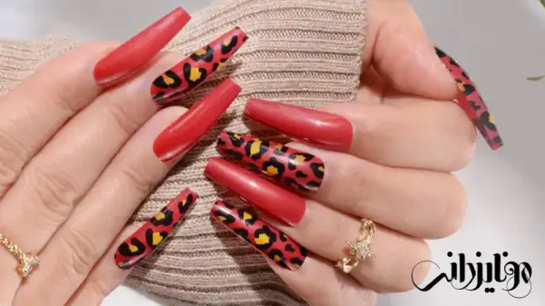  110 عکس طرح ناخن پلنگی