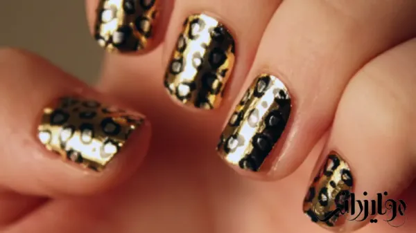  110 عکس طرح ناخن پلنگی