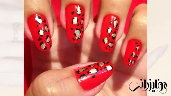  110 عکس طرح ناخن پلنگی