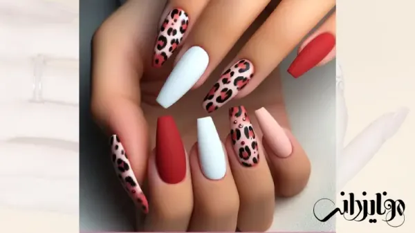  110 عکس طرح ناخن پلنگی