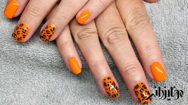  110 عکس طرح ناخن پلنگی