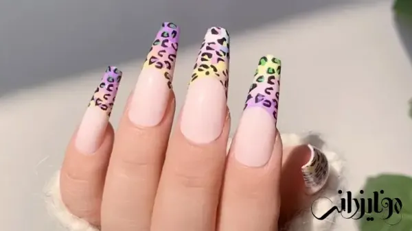  110 عکس طرح ناخن پلنگی