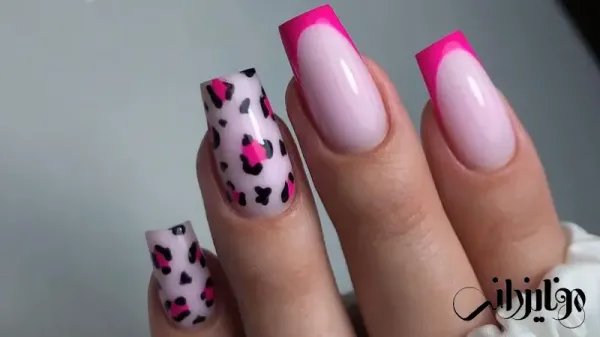  110 عکس طرح ناخن پلنگی