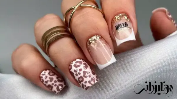  110 عکس طرح ناخن پلنگی