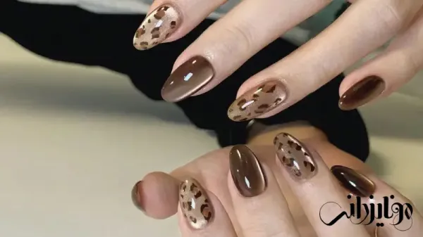  110 عکس طرح ناخن پلنگی