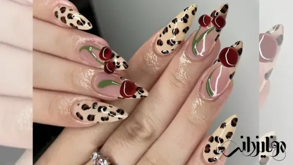  110 عکس طرح ناخن پلنگی