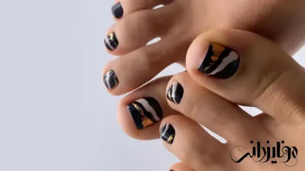  110 عکس طرح ناخن پلنگی