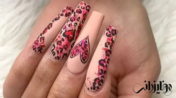  110 عکس طرح ناخن پلنگی