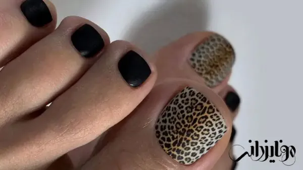  110 عکس طرح ناخن پلنگی
