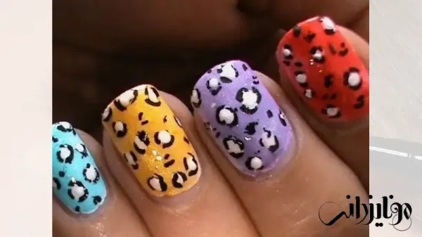  110 عکس طرح ناخن پلنگی