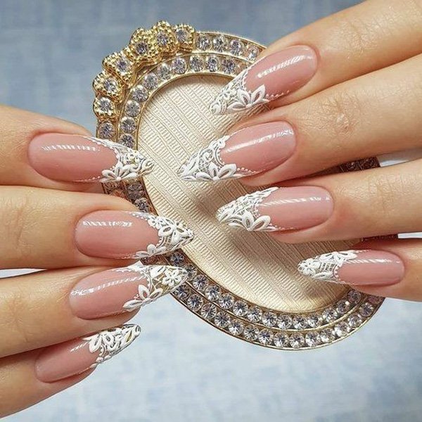  75 عکس مدل ناخن عروس برای عقد