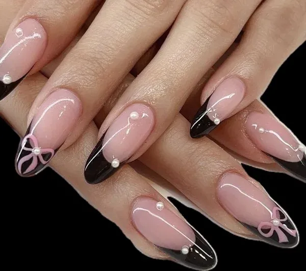 40 عکس مدل ناخن پاپیونی ترند