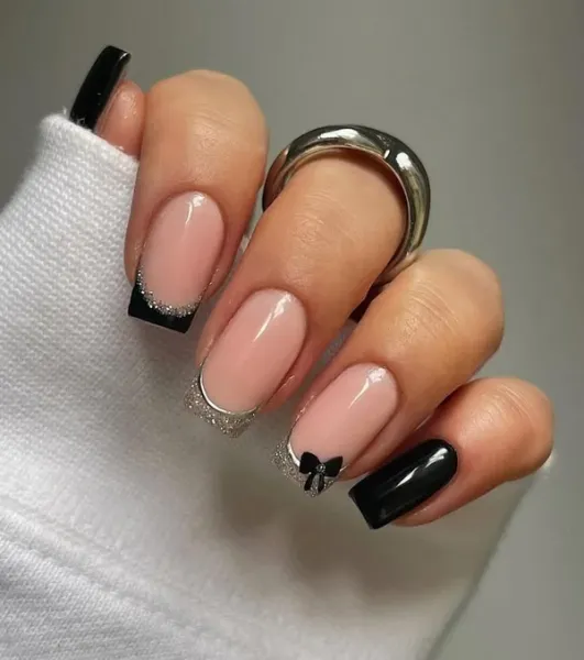  40 عکس مدل ناخن پاپیونی ترند