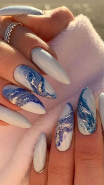  70 عکس طرح ناخن تیز