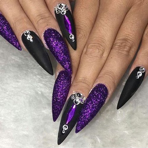  70 عکس طرح ناخن تیز