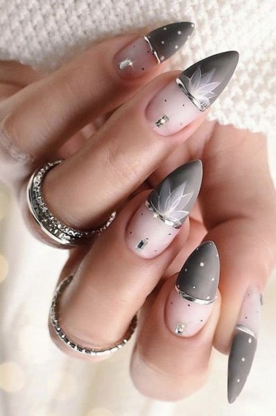  70 عکس طرح ناخن تیز