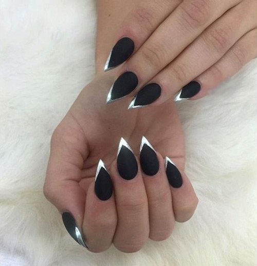  66 عکس طرح ناخن تیز جدید