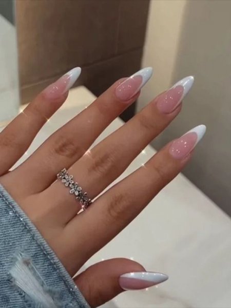  56 عکس مدل ناخن تیز فرنچ