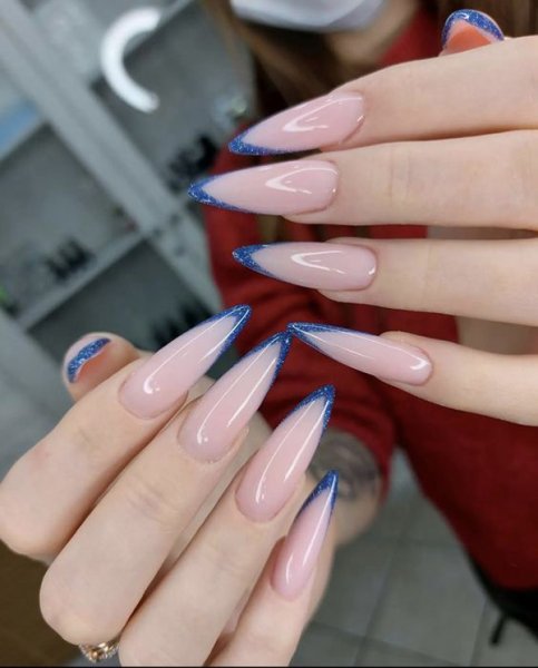  56 عکس مدل ناخن تیز فرنچ