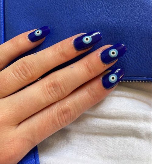 77 عکس طرح ناخن چشم نظر