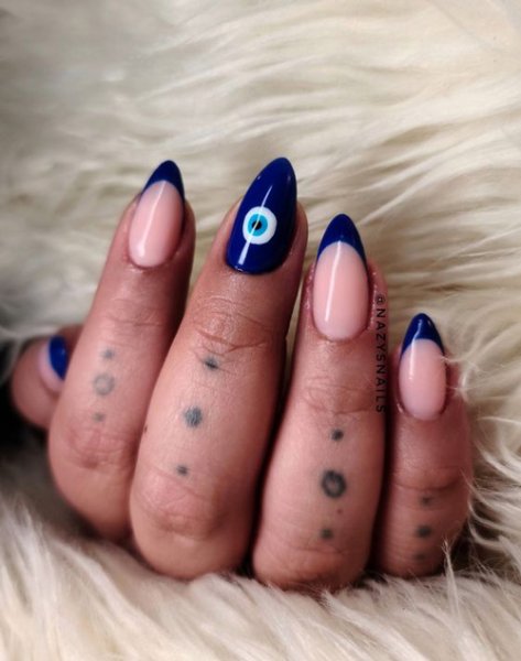  77 عکس طرح ناخن چشم نظر