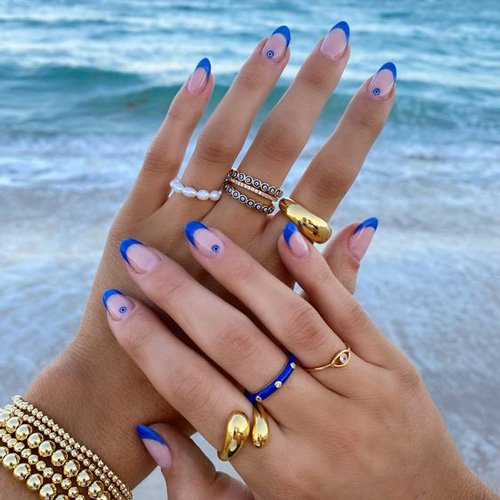  77 عکس طرح ناخن چشم نظر