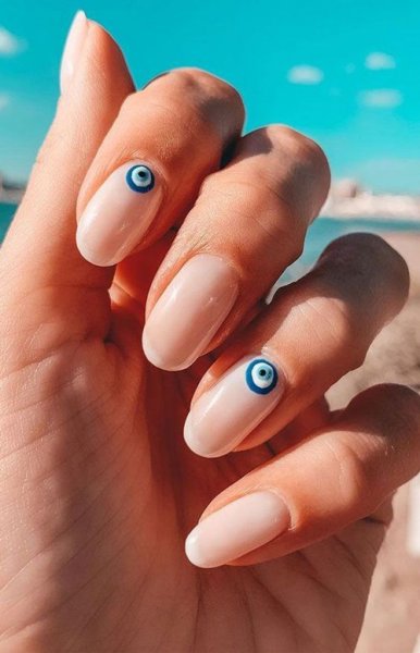  77 عکس طرح ناخن چشم نظر