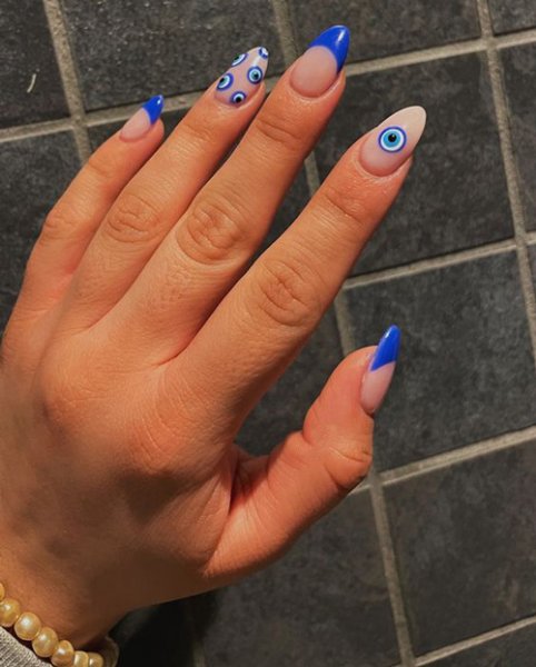  77 عکس طرح ناخن چشم نظر