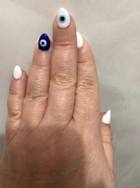  77 عکس طرح ناخن چشم نظر
