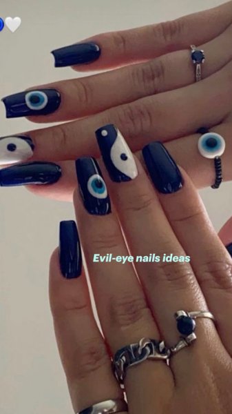  77 عکس طرح ناخن چشم نظر