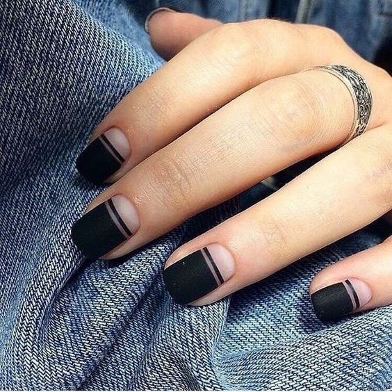  عکس طرح ناخن رنگ مشکی