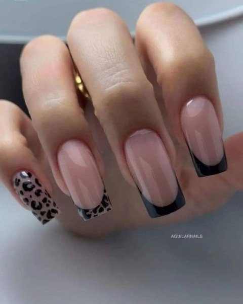  عکس طرح ناخن رنگ مشکی