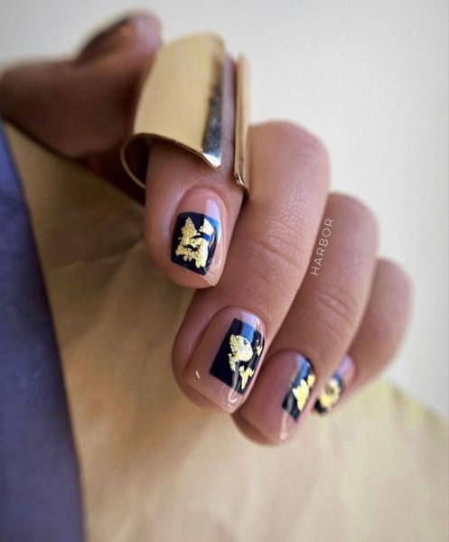  عکس طرح ناخن مشکی خفن کوتاه