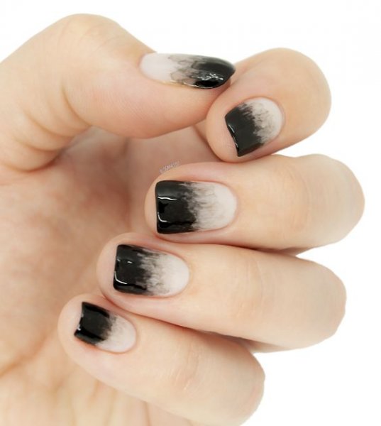  عکس طرح ناخن مشکی خفن کوتاه