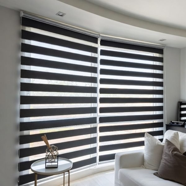  98 عکس پردهای ساده و شیک پذیرایی زبرا