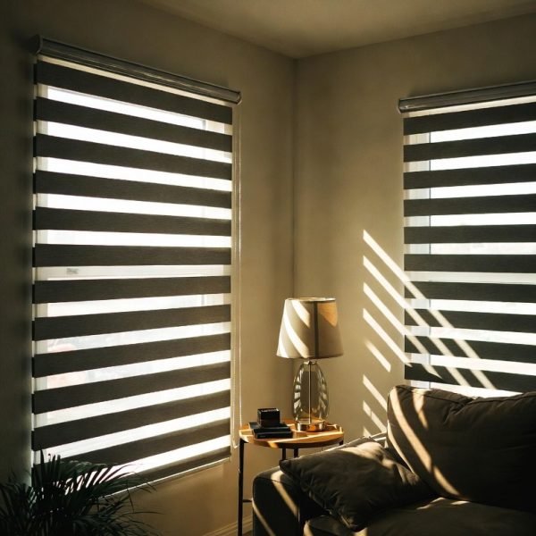  98 عکس پردهای ساده و شیک پذیرایی زبرا