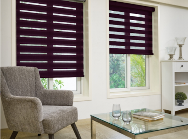  95 عکس پردهای ساده و شیک پذیرایی زبرا