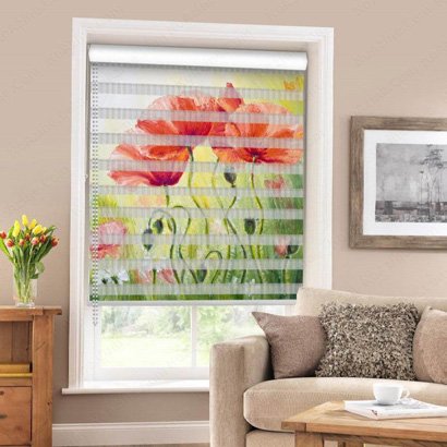  95 عکس پردهای ساده و شیک پذیرایی زبرا