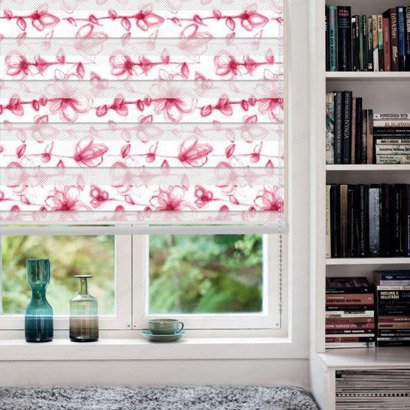  95 عکس پردهای ساده و شیک پذیرایی زبرا