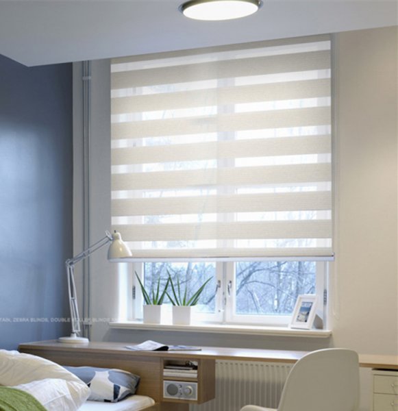  95 عکس پردهای ساده و شیک پذیرایی زبرا