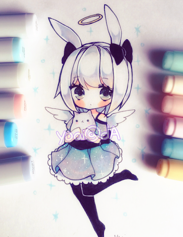  100 عکس نقاشی دخترانه جدید آسان