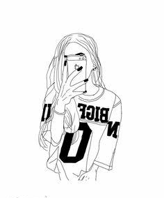  100 عکس نقاشی دخترانه جدید آسان