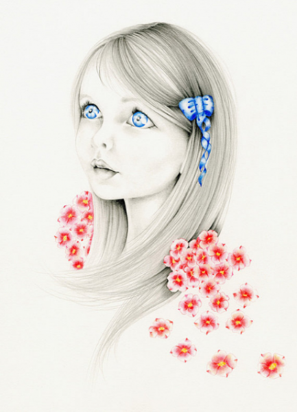  100 عکس نقاشی دخترانه جدید آسان